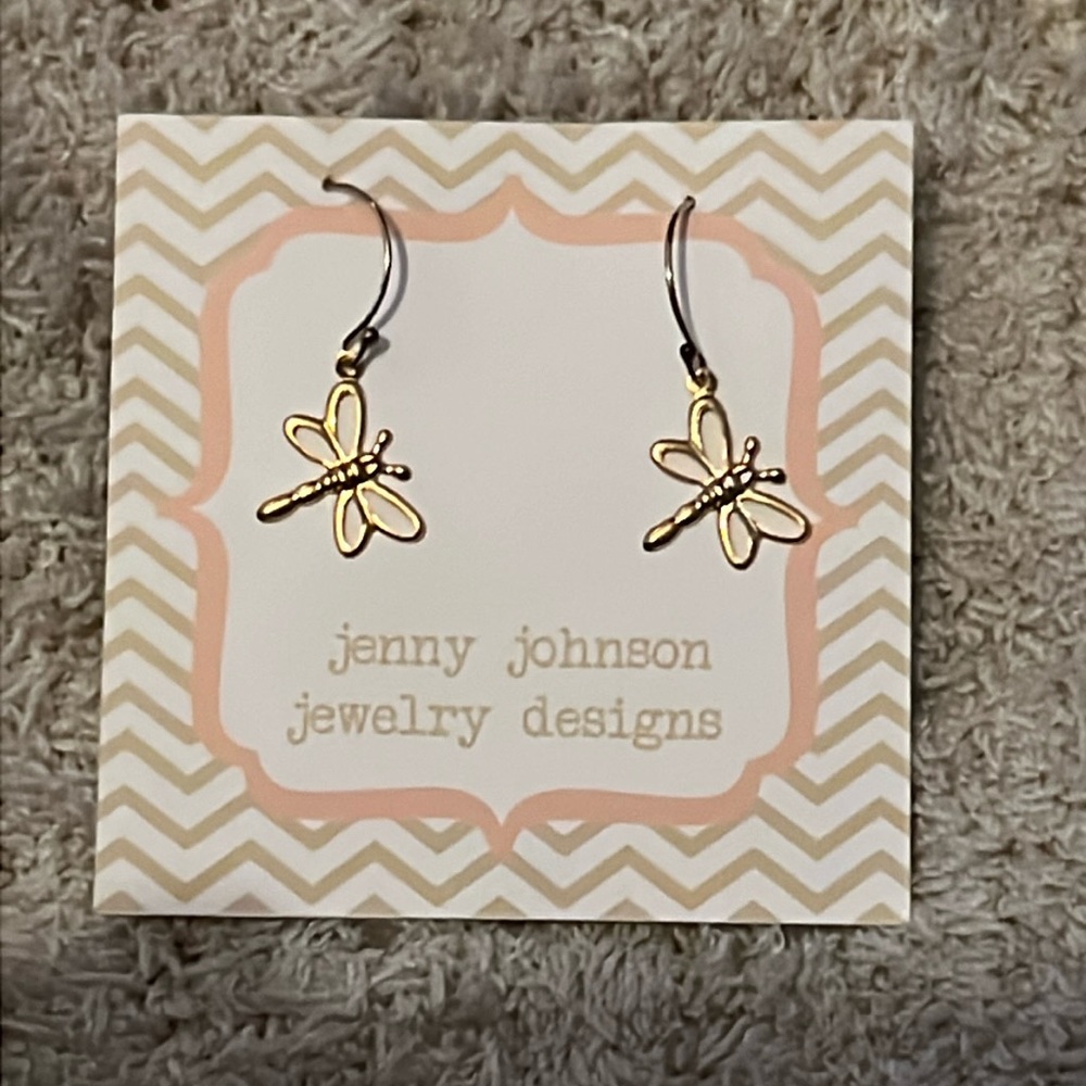 Ball tip earrings 14kg Dragon Fly Earrings - Picture 1 of 3